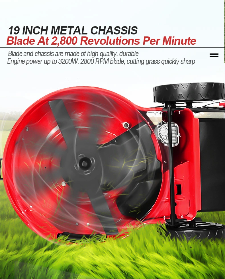 Multi-Function 173cc Zero Turn Grass Cutter 480mm Garden Tractor Lawn Mower China