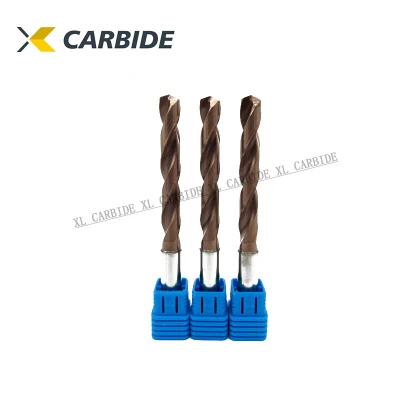 Zhuzhou XL Carbide Tungsten Carbide 5xd Twist Drill with Fully Ground Straight Shank for Drilling Stainless Steel Metal